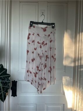 Free People Cropped Flowy Floral Pants